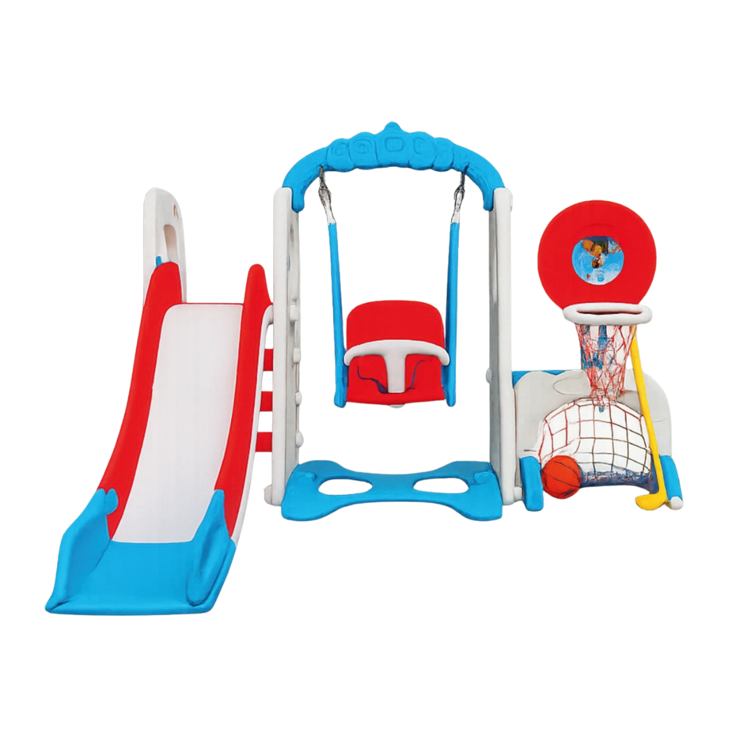 5 in 1 Swing Slide & Basket Ball